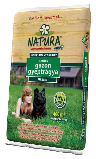 Ingrasamant organic pentru gazon, 8kg, Natura