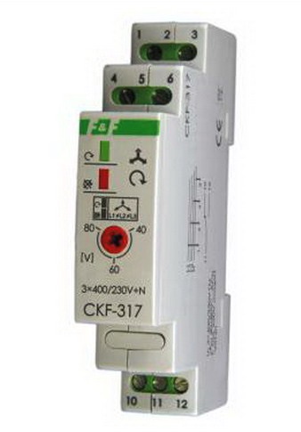 Releu protectie, motor, control faze, trifazat, echilibru faze, secvente si cadere faze, CKF-317