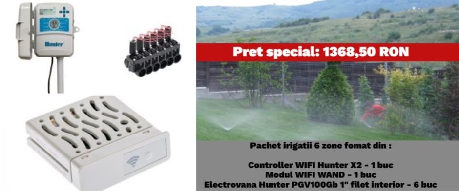 Pachet irigatii WIFI 6 zone 